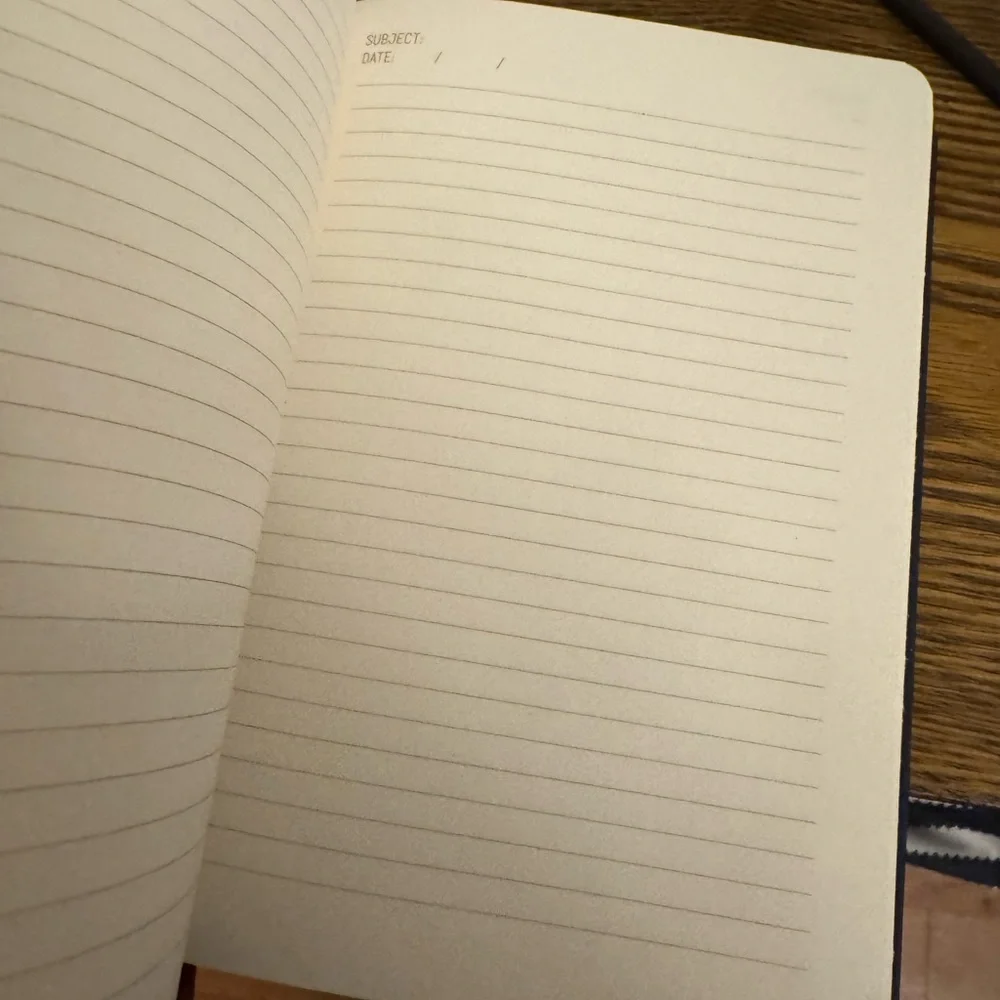 This is a DesignWorks Ink navy constellations cloth journal